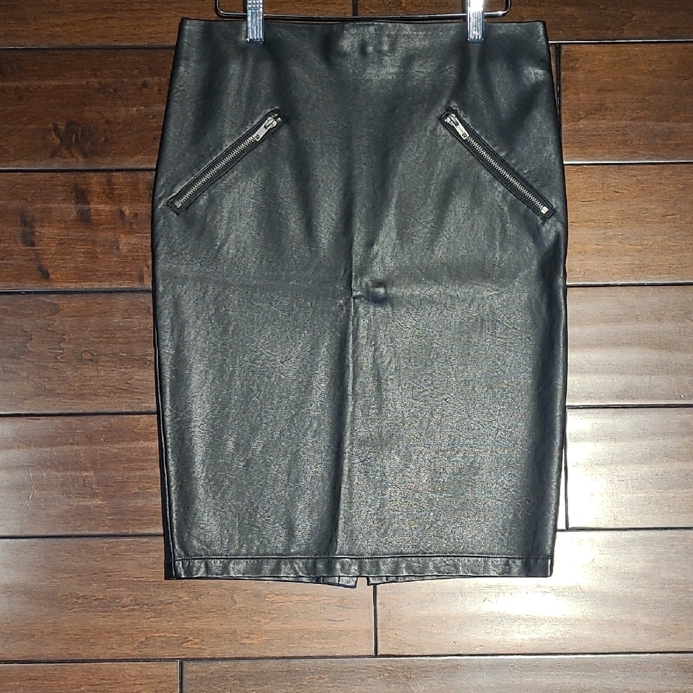 Black Leather Skirt